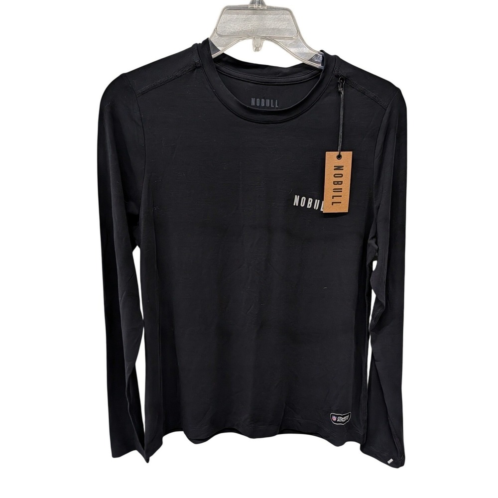 Nobull NWT Women's NFL Combine Authentic Long Sleeve Training Shirt Black- Large